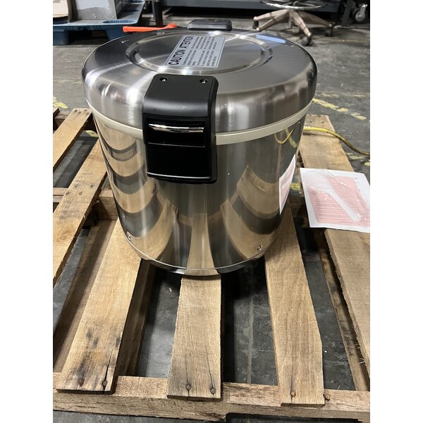 Scratch and Dent Zojirushi THA-803SA 88 Cup (Cooked) Stainless Steel Electric Rice Warmer with Removable Pot - 120V, 77W