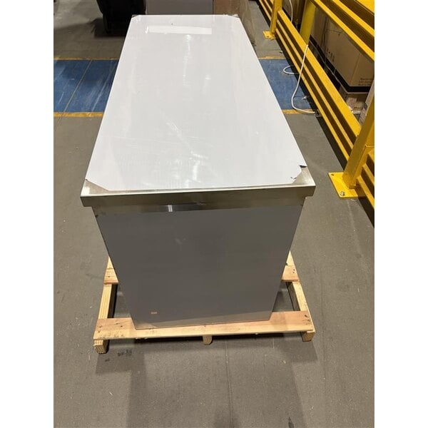 Scratch and Dent Regency COF-2460-316 24" x 60" 16 Gauge Type 304 Stainless Steel Enclosed Base Table with Open Front and Adjustable Midshelf