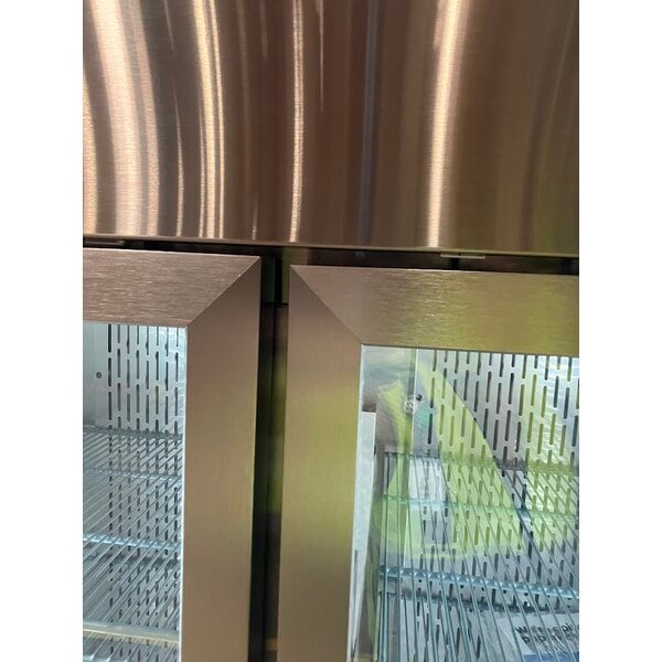 Scratch and Dent Avantco Z2-R-GHC 54" Glass Door Stainless Steel Reach-In Refrigerator