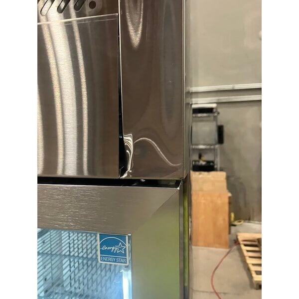 Scratch and Dent Avantco Z2-R-GHC 54" Glass Door Stainless Steel Reach-In Refrigerator