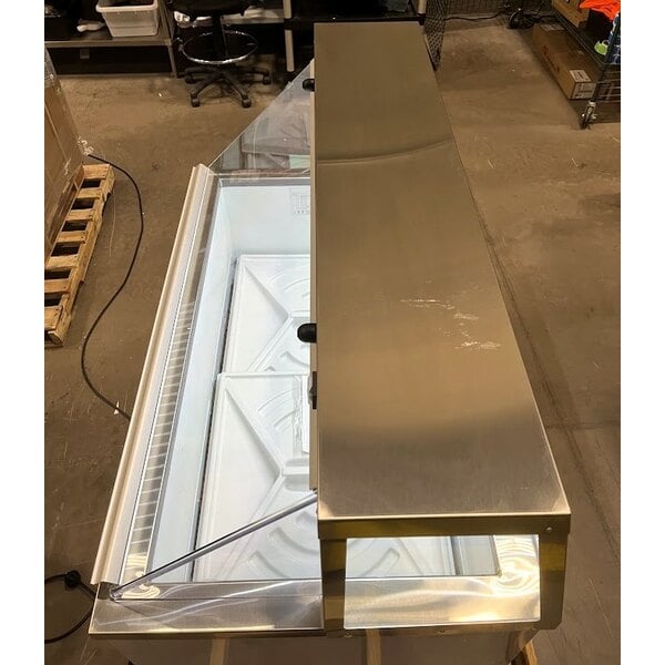 Scratch and Dent Avantco CPW-47-HC 47 1/8" 8 Tub White Deluxe Ice Cream Dipping Cabinet