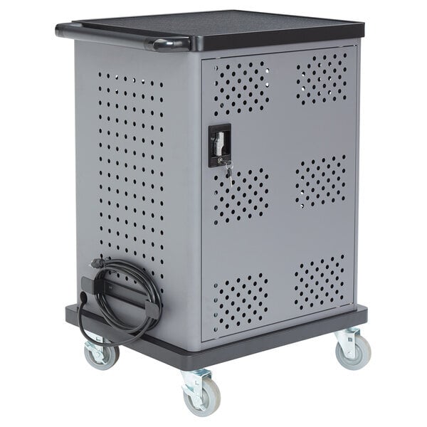 Scratch and Dent Oklahoma Sound DCC Black and Charcoal Duet Charging Cart