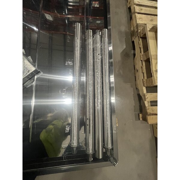 Scratch and Dent Avantco STE-4SA Four Pan Open Well Electric Steam Table with Undershelf - 120V, 2000W