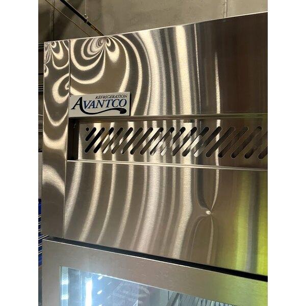 Scratch and Dent Avantco Z2-R-GHC 54" Glass Door Stainless Steel Reach-In Refrigerator