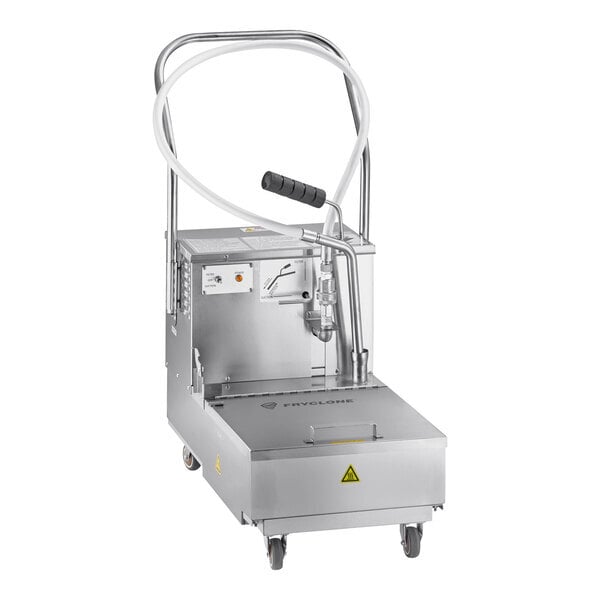 Scratch and Dent Fryclone OF-55 55 lb. Low-Profile Portable Fryer Oil Filter Machine with 2-Way Pump - 120V