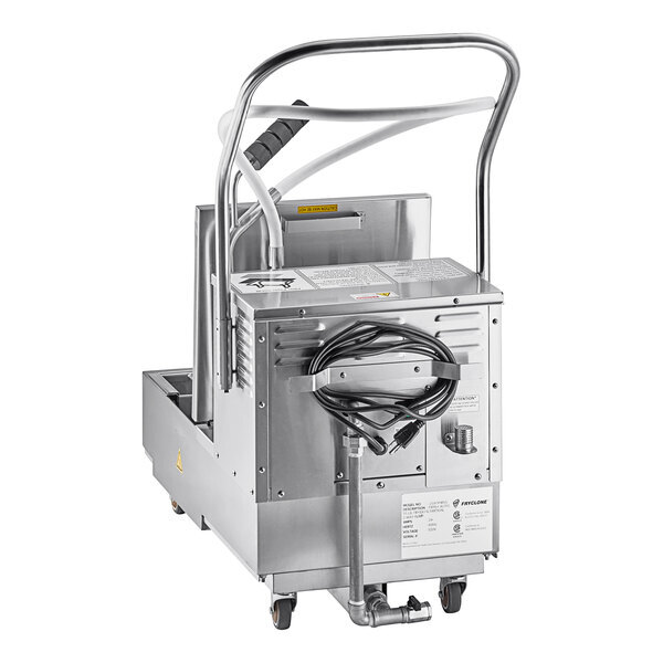 Scratch and Dent Fryclone OF-55 55 lb. Low-Profile Portable Fryer Oil Filter Machine with 2-Way Pump - 120V