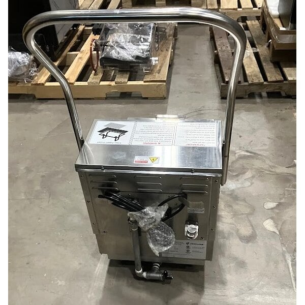 Scratch and Dent Fryclone OF-55 55 lb. Low-Profile Portable Fryer Oil Filter Machine with 2-Way Pump - 120V