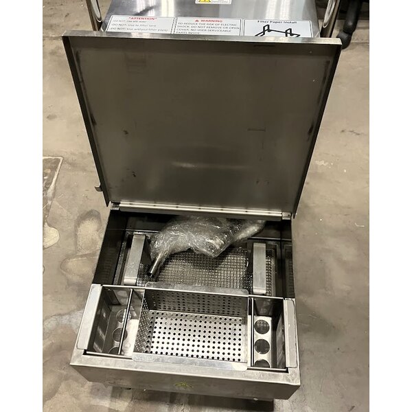 Scratch and Dent Fryclone OF-55 55 lb. Low-Profile Portable Fryer Oil Filter Machine with 2-Way Pump - 120V