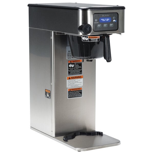 Scratch and Dent Bunn 53100.0100 BrewWISE ICB-DV Infusion Stainless Steel Single Automatic Coffee Brewer - Dual Voltage