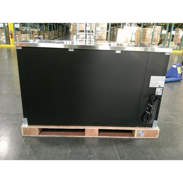 Scratch and Dent Avantco UDD-60-HC (2) Triple Tap Shallow Depth Kegerator Beer Dispenser - Black, (2) 1/2 Keg Capacity