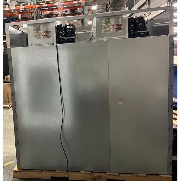 Scratch and Dent Beverage-Air HFPS3HC-1S Horizon Series 78" 3 Door Top Mounted Reach-In Freezer
