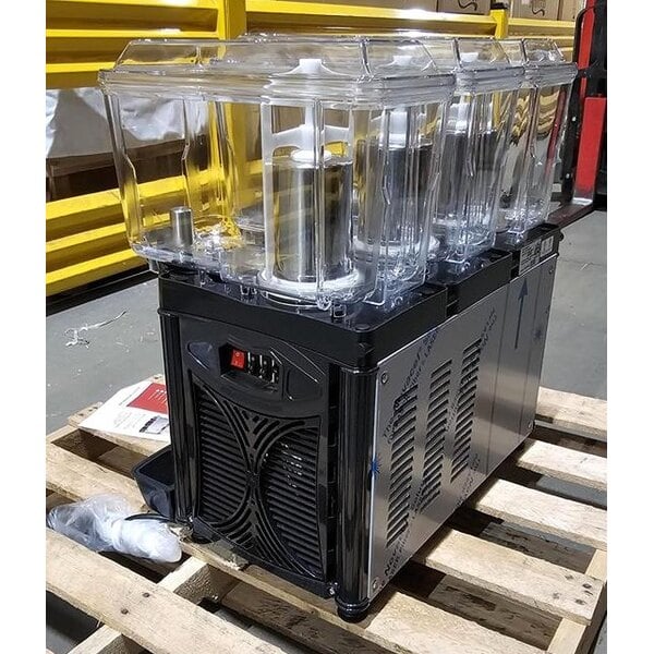 Scratch and Dent Carnival King RBD3G3 Triple 3 Gallon Bowl Refrigerated Beverage Dispenser - 120V