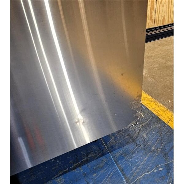 Scratch and Dent Avantco SS-WT-60R-HC 60" Two Door Stainless Steel ADA Height Worktop Refrigerator with 3 1/2" Backsplash