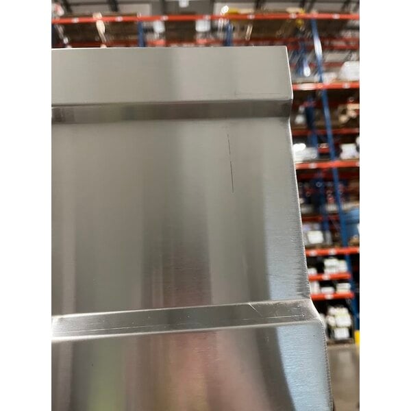 Scratch and Dent Avantco SS-3F-HC 81 5/16" Stainless Steel Solid Door Reach-In Freezer