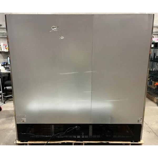 Scratch and Dent Avantco SS-3F-HC 81 5/16" Stainless Steel Solid Door Reach-In Freezer