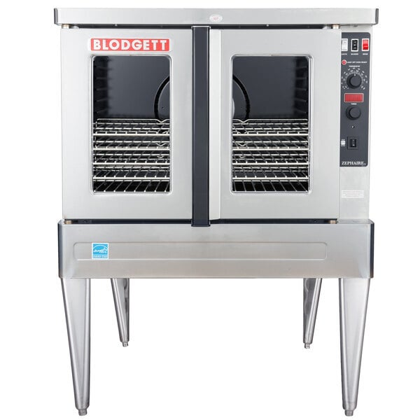 Scratch and Dent Blodgett ZEPHAIRE-100-E Single Deck Full Size Standard Depth Electric Convection Oven with Draft Diverter -220/240V, 1 Phase, 11kW
