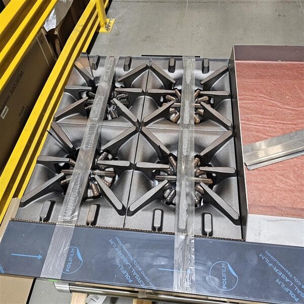 Scratch and Dent Garland G60-4G36RR Liquid Propane 4 Burner 60" Range with 36" Griddle and 2 Standard Ovens - 262,000 BTU