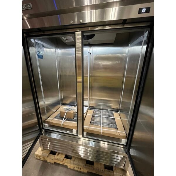 Scratch and Dent True TS-49-HC 54 1/8" Stainless Steel Solid Door Reach-In Refrigerator