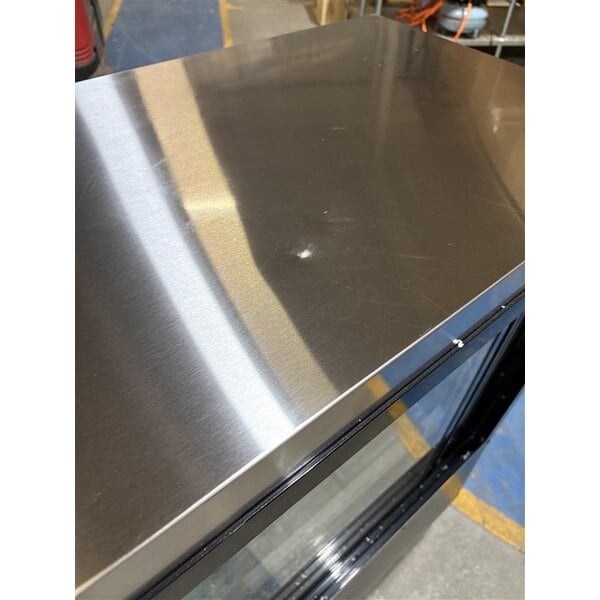 Scratch and Dent Avantco DLC82-HC-B 82" Black Curved Glass Refrigerated Deli Case