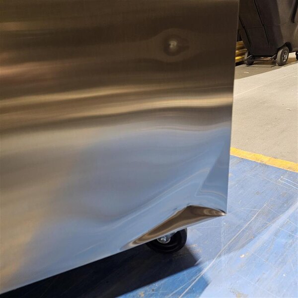 Scratch and Dent Traulsen G10003P 1 Section Solid Half Door Pass-Through Refrigerator - Right / Left Hinged Doors