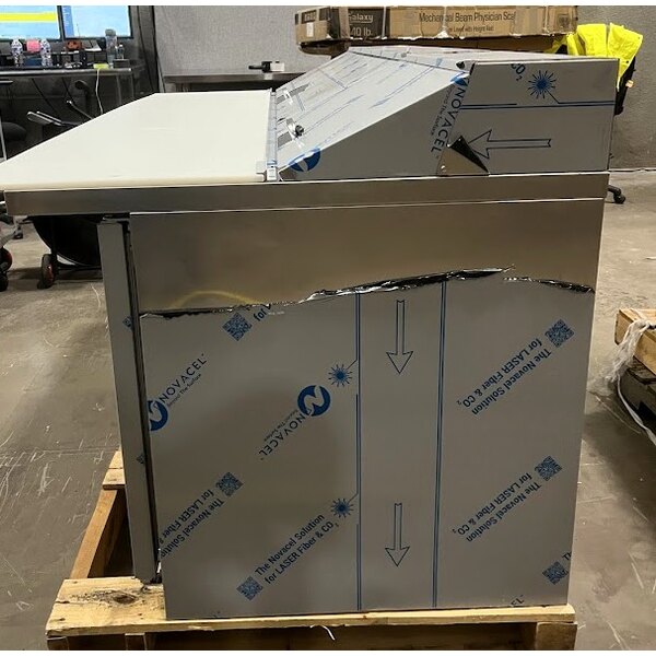 Scratch and Dent Beverage-Air SPED72HC-18C-2 72" 2 Door 2 Drawer Mega Top Refrigerated Sandwich Prep Table