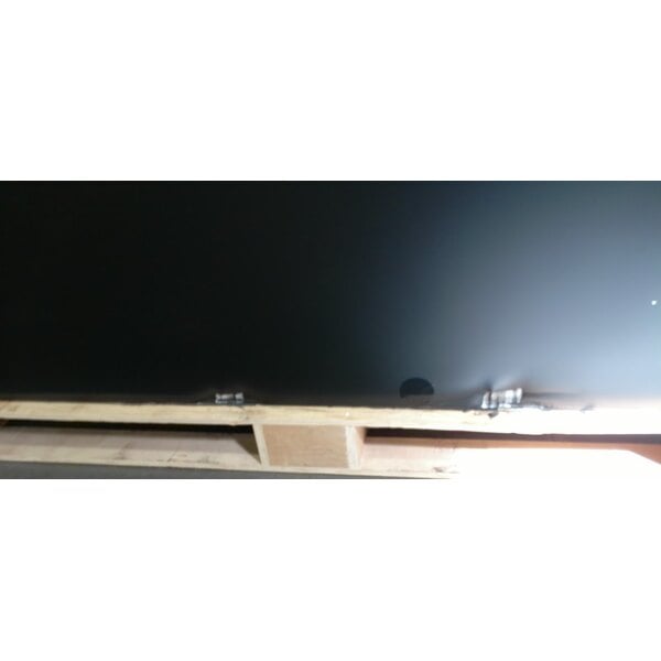 Scratch and Dent Avantco UBB-72-HC 73" Black Counter Height Narrow Solid Door Back Bar Refrigerator with LED Lighting