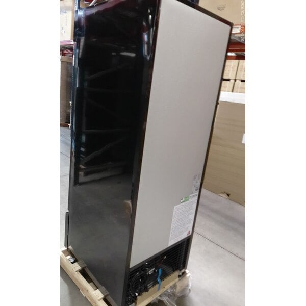 Scratch and Dent MainStreet Equipment GMC-23 28" Black Swing Glass Door Merchandiser Refrigerator - 120V