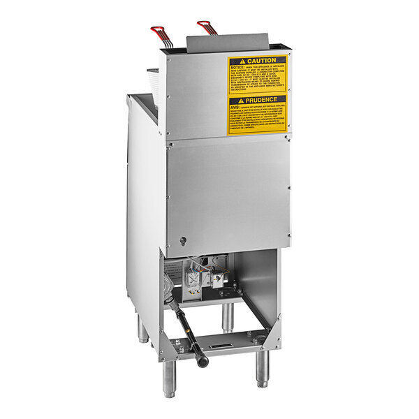 Scratch and Dent Avantco F3-ES-P 35-40 lb. Liquid Propane Stainless Steel Floor Fryer - 70,000 BTU