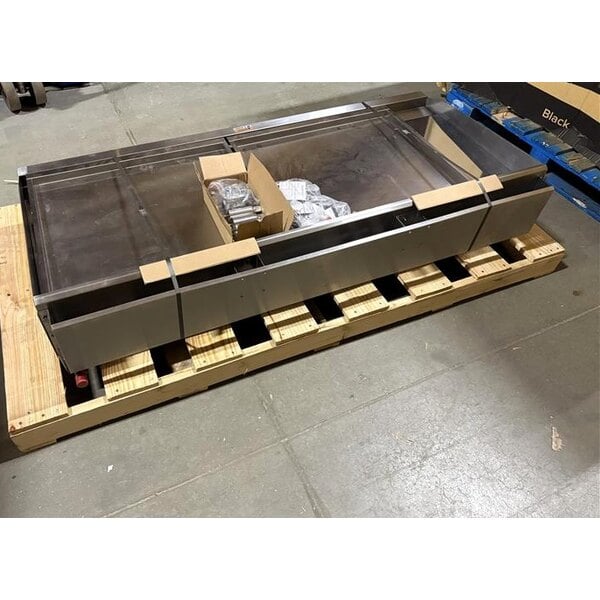 Scratch and Dent Cooking Performance Group GTU-CPG-60-N Ultra Series 60" Chrome Plated Natural Gas 5-Burner Countertop Griddle - 150,000 BTU