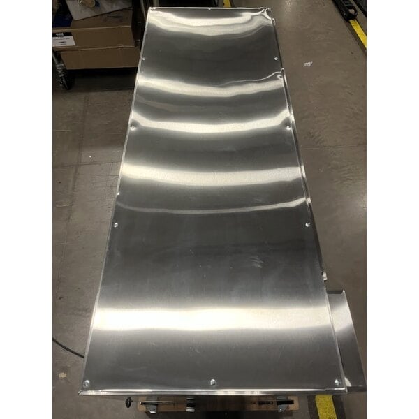 Scratch and Dent Avantco UBB-60S-GT-S 60" Stainless Steel Underbar Height Narrow Sliding Glass Door Back Bar Refrigerator with Galvanized Top and LED Lighting