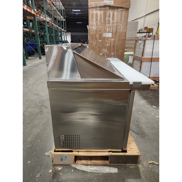 Scratch and Dent Avantco APT-60M-HC 60" 2 Door Mega Top Refrigerated Sandwich Prep Table