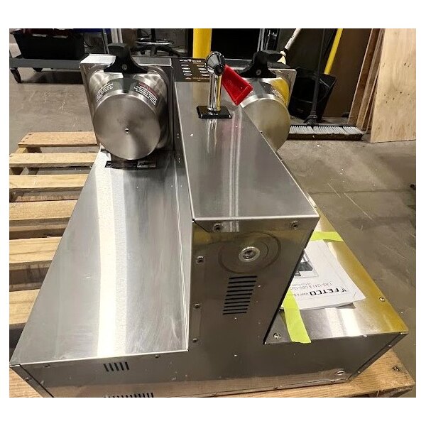 Scratch and Dent Fetco CBS-1242 Plus Series Twin Automatic Digital Coffee Brewer With Metal Brew Basket - 208/240V, 4600W