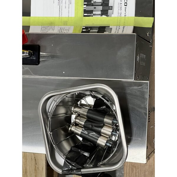 Scratch and Dent Fetco CBS-1242 Plus Series Twin Automatic Digital Coffee Brewer With Metal Brew Basket - 208/240V, 4600W