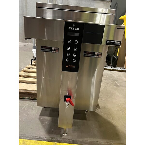 Scratch and Dent Fetco CBS-1242 Plus Series Twin Automatic Digital Coffee Brewer With Metal Brew Basket - 208/240V, 4600W