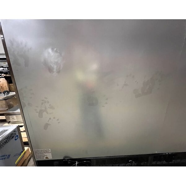 Scratch and Dent Avantco SS-3R-HC 81 5/16" Stainless Steel Solid Door Reach-In Refrigerator