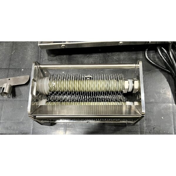Scratch and Dent Avantco MT64 Stainless Steel 64 Blade Meat Tenderizer with 3/8" Meat Stripper Attachment - 115V, 1/2 hp