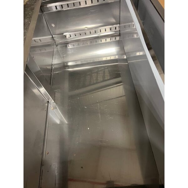 Scratch and Dent Regency DROF-1548-318 15" x 48" 18 Gauge Type 304 Stainless Steel Dish Cabinet with Adjustable Midshelf