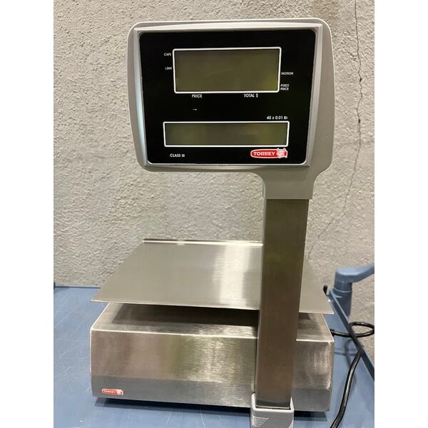 Scratch and Dent Tor Rey W-LABEL40L 40 lb. WiFi Price Computing Scale with Thermal Label Printer, Legal For Trade