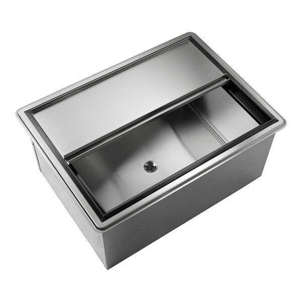 Scratch and Dent Krowne Royal Series D2712 20" x 27" Stainless Steel Drop-In Ice Bin - 73 lb.