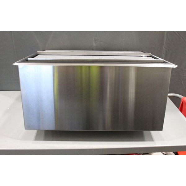 Scratch and Dent Krowne Royal Series D2712 20" x 27" Stainless Steel Drop-In Ice Bin - 73 lb.