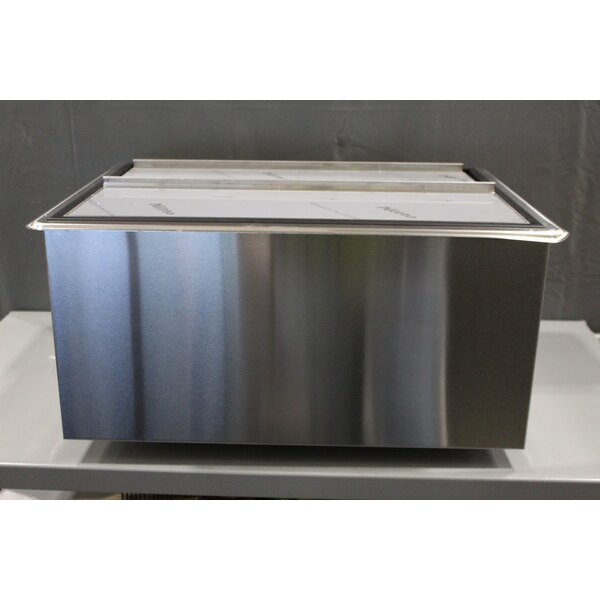 Scratch and Dent Krowne Royal Series D2712 20" x 27" Stainless Steel Drop-In Ice Bin - 73 lb.