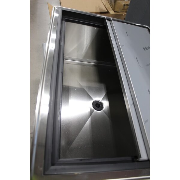 Scratch and Dent Krowne Royal Series D2712 20" x 27" Stainless Steel Drop-In Ice Bin - 73 lb.