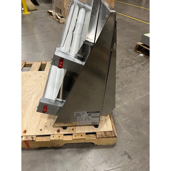 Scratch and Dent Estella EDS18D 18" Countertop Two Stage Dough Sheeter - 120V, 1/2 HP