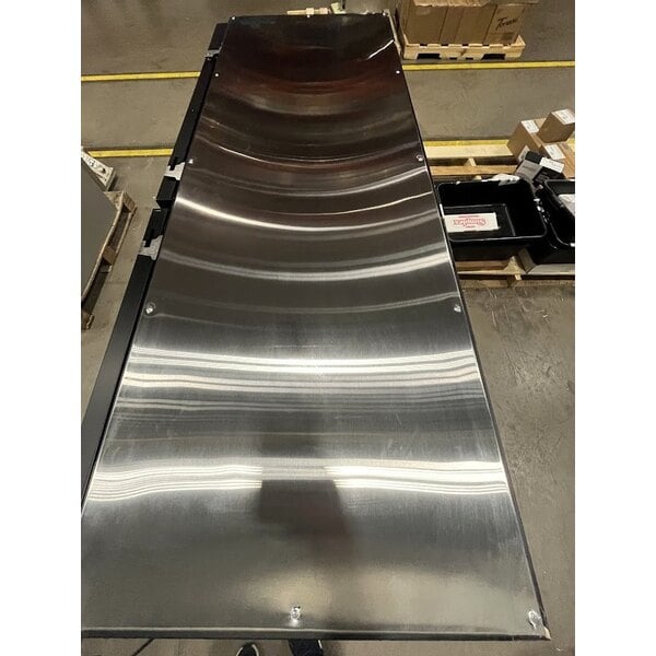 Scratch and Dent Avantco UBB-60-GT 60" Black Underbar Height Narrow Solid Door Back Bar Refrigerator with Galvanized Top and LED Lighting