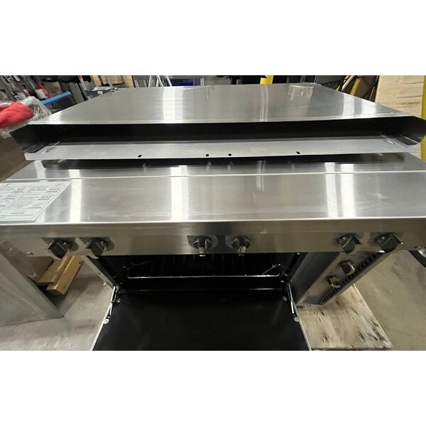 Scratch and Dent Cooking Performance Group ER36-240-1 36" 6-Burner Electric Range with Standard Oven - 240V, 1 Phase