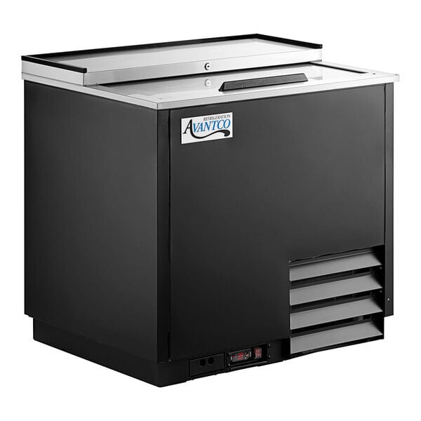 Scratch and Dent Avantco GF36-HC 36" Black Glass Froster / Plate Chiller - 115V