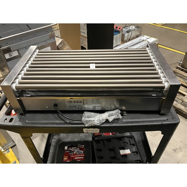 Scratch and Dent Avantco RG1850NS 50 Hot Dog Roller Grill with 11 Non-Stick Rollers - 120V, 1460W