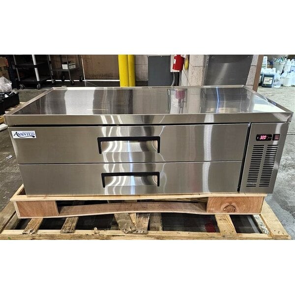 Scratch and Dent Avantco CBE-60-HC 60" 2 Drawer Refrigerated Chef Base