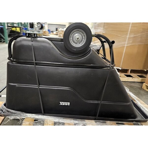 Scratch and Dent Lavex 0.5 Cubic Yard Black Heavy-Duty Tilt Truck / Trash Cart (850 lb. Capacity)