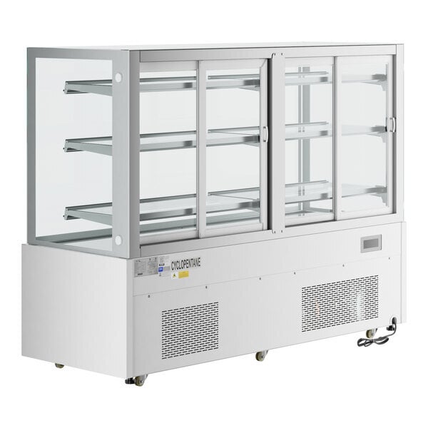 Scratch and Dent Avantco BCF-72-HC 70 7/8" Square Glass White Refrigerated Bakery Display Case